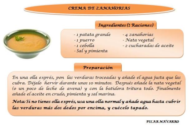 crema de zanahoria