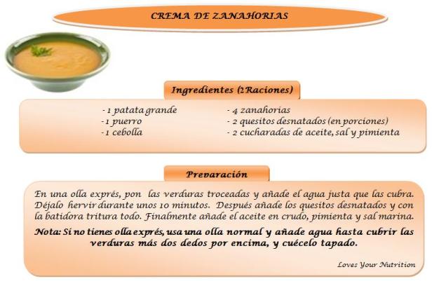 crema zanahorias