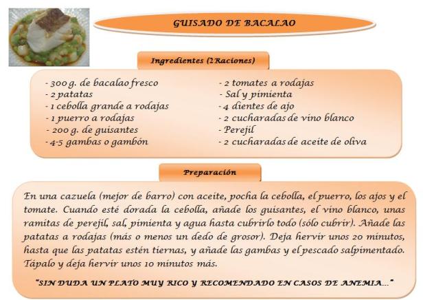 guisado de bacalao
