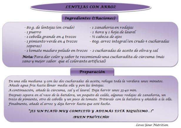 lentejas con arroz