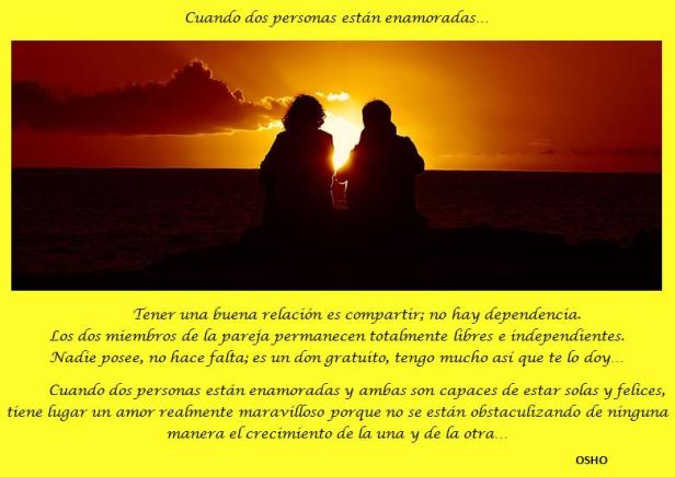 cuando dos personas estan enamoradas.1 Osho.
